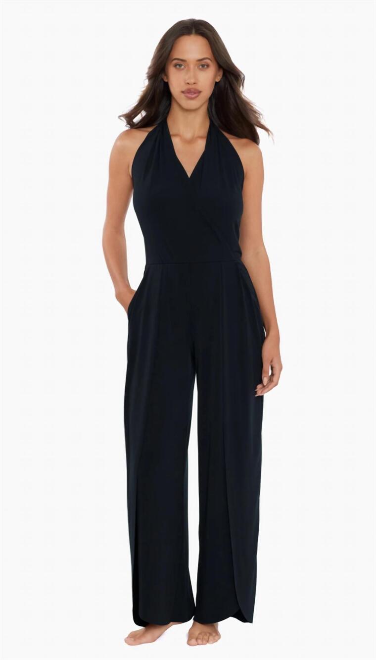 NEW MAGICSUIT cover up jumpsuit in black